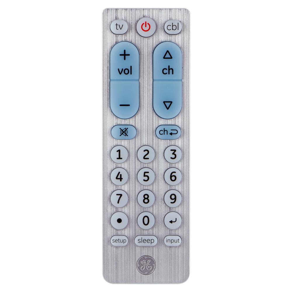 Ge 2 Device On Universal Remote Control In Brushed Nickel 2 Device On Universal Remote Control In Brushed Nickel