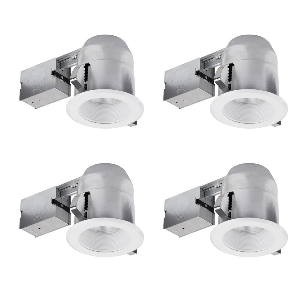 Globe Electric 5 in. Open White Recessed Lighting Kit ...