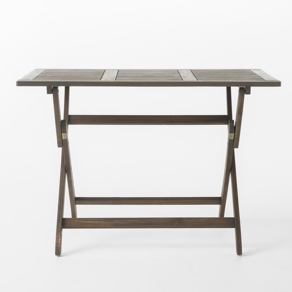 Noble House Positano Brown Wood Outdoor Dining Table
