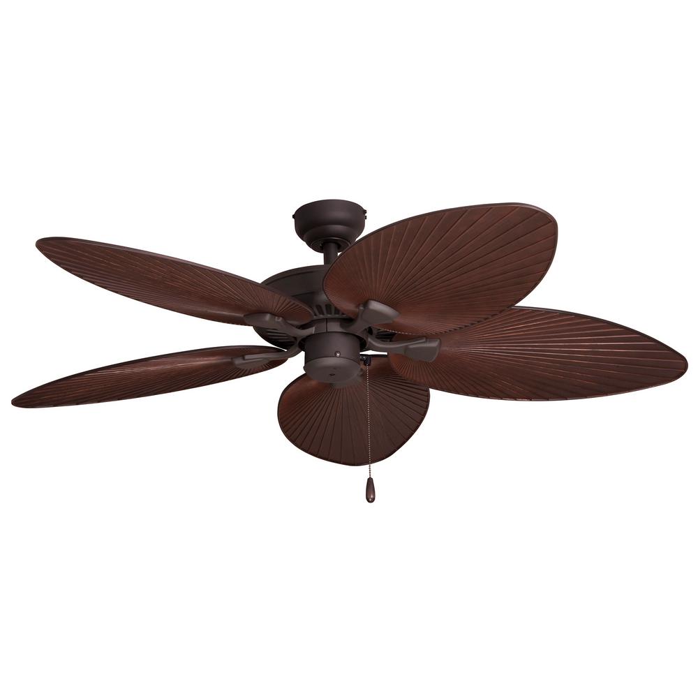 Sahara Fans Tortola 52 in. Outdoor Bronze Ceiling Fan ...