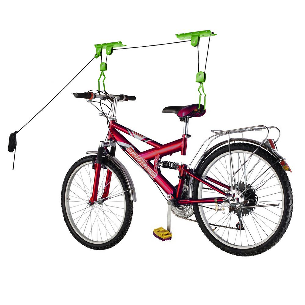 Bike Lane Heavy-Duty Bicycle Garage Storage Lift Hoist-HWD630000 - The Home Depot