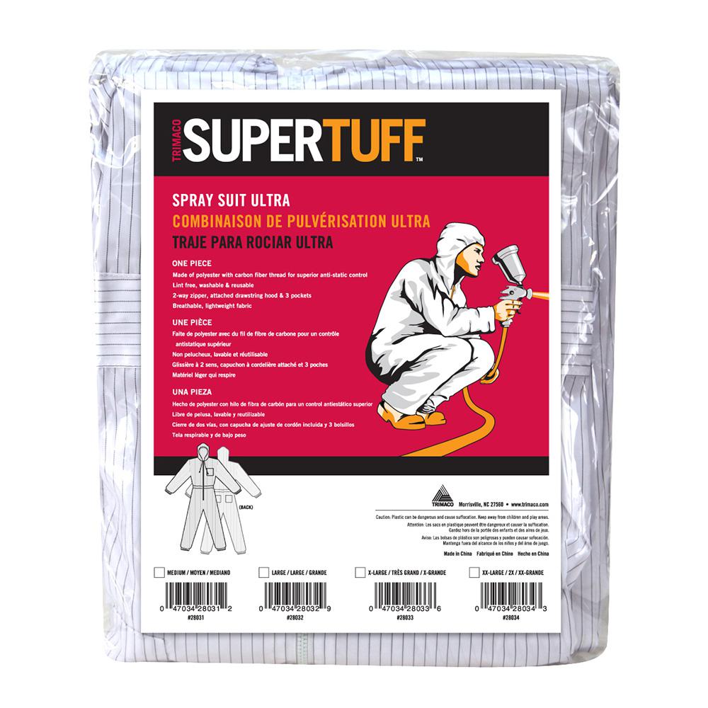 Trimaco SuperTuff Large Spray Suit Ultra Coverall28032 The Home Depot