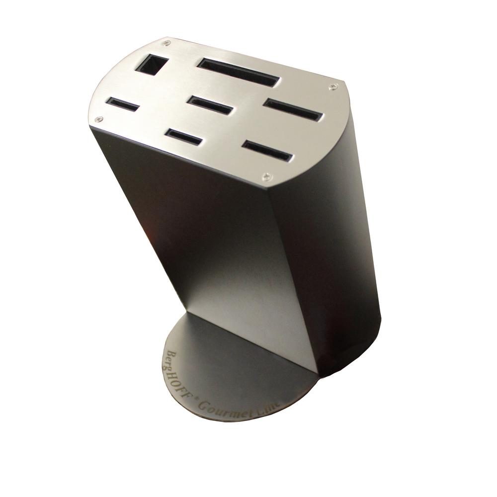 Gourmet 8 Slot Wood Cutlery Block, Black