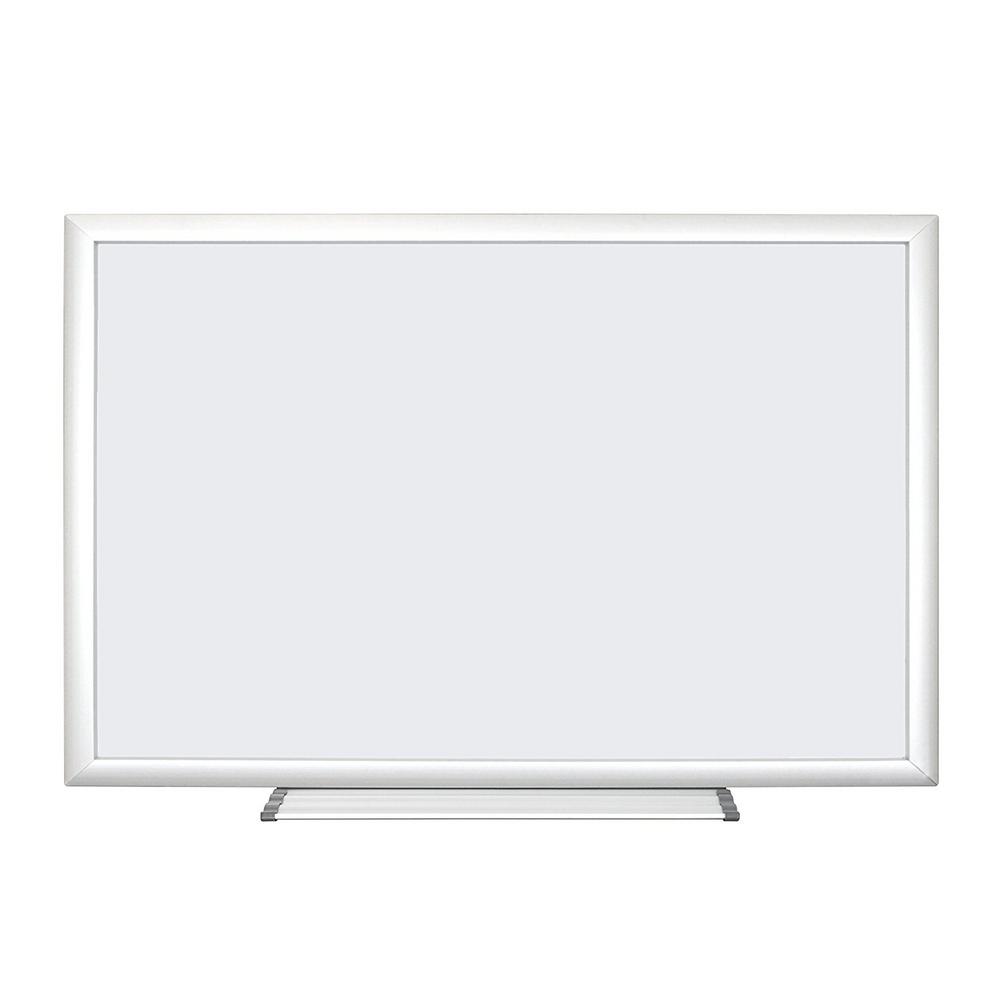 U Brands 35 in. x 23 in. Black Wood Frame Dry Erase Board