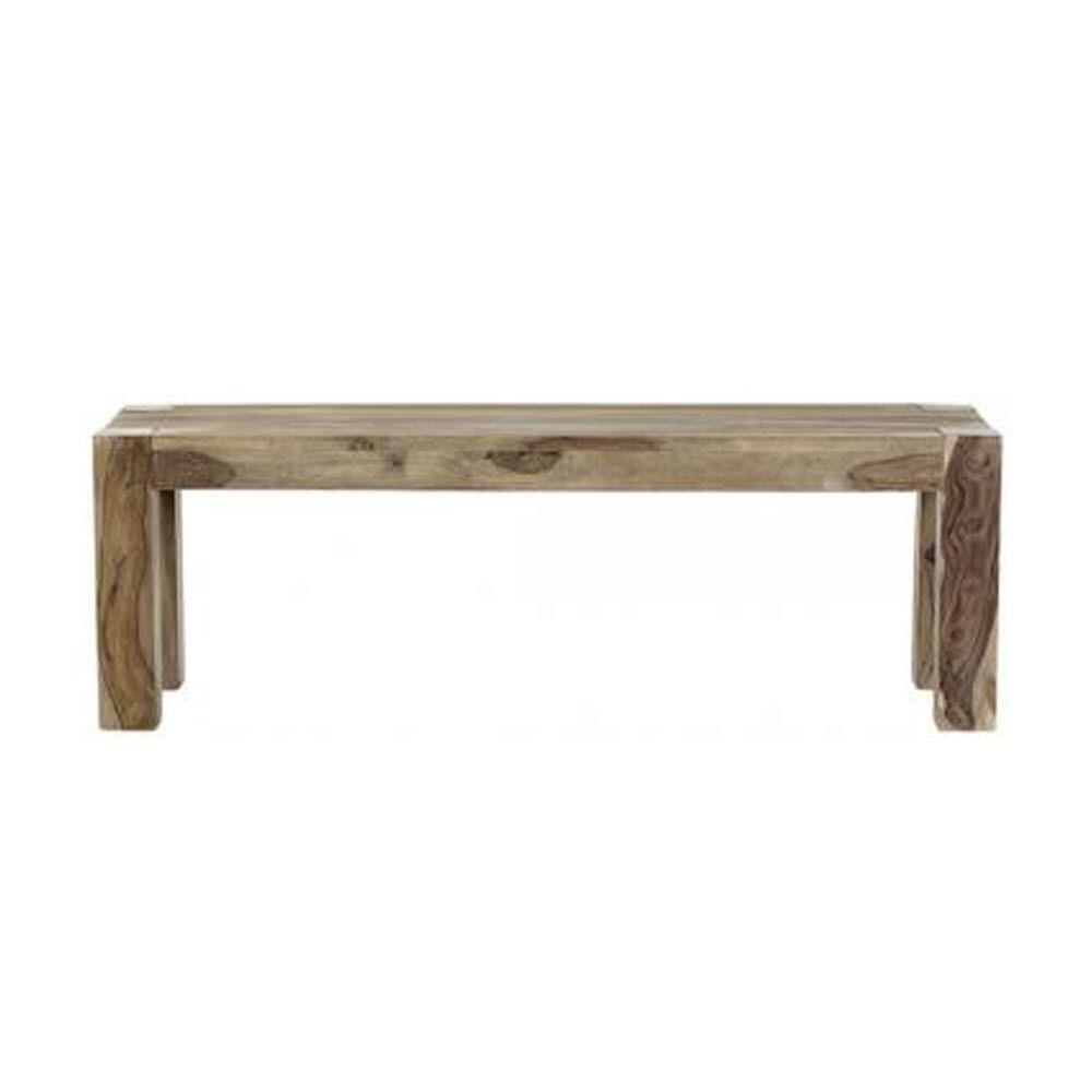 Home Decorators Collection Edmund Smoke Grey Wood Dining Bench 1514100980 The Home Depot