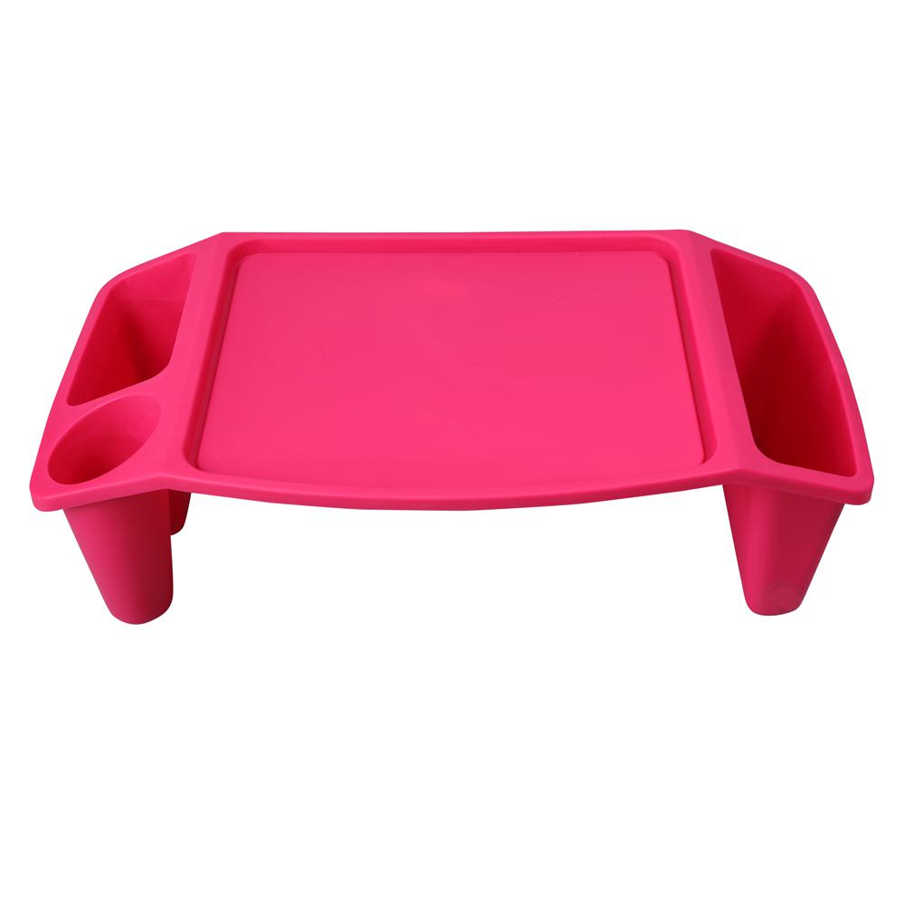 Basicwise Pink Kids Lap Desk Tray Portable Activity Table
