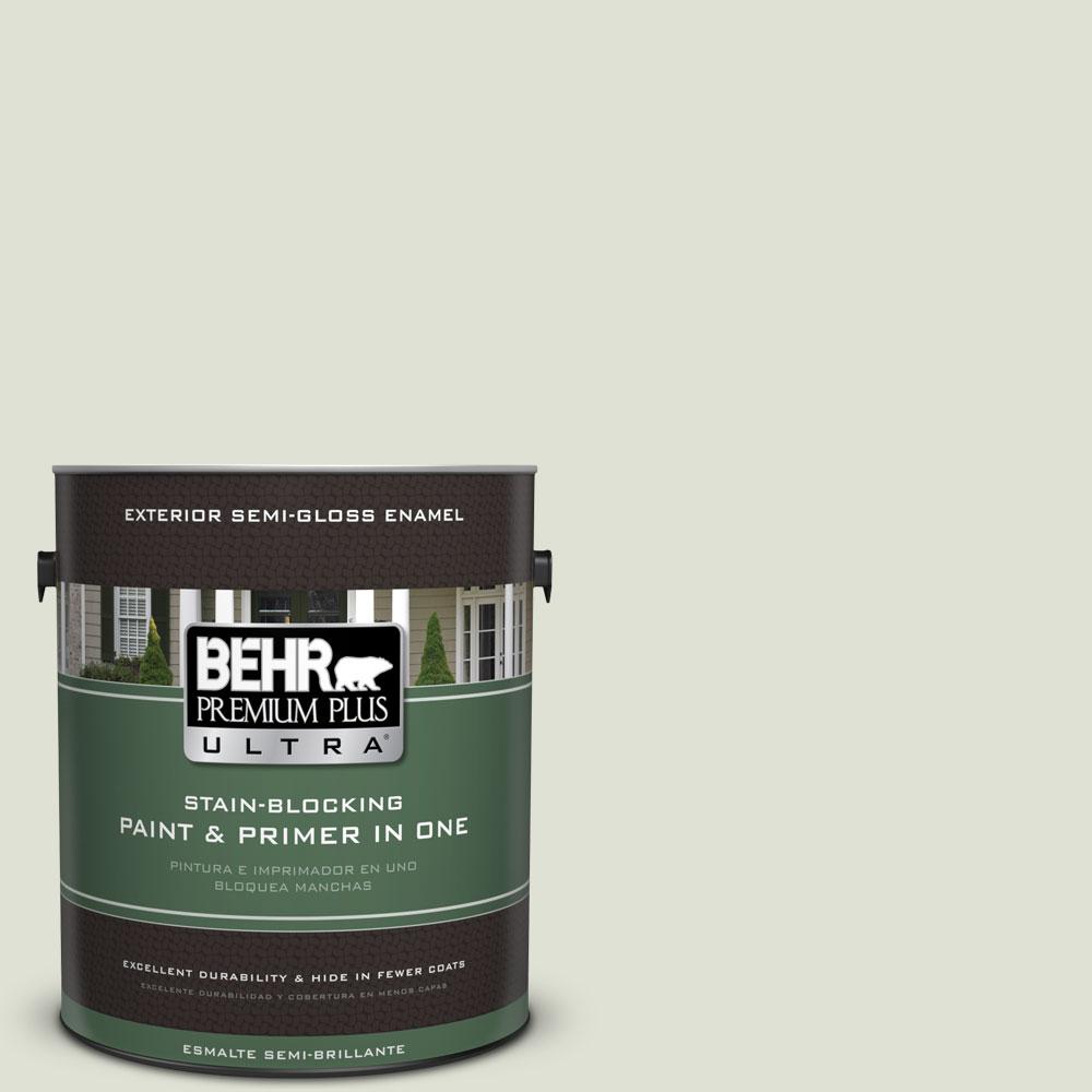 BEHR Premium Plus Ultra 1gal. N3904 Bitter Sage SemiGloss Enamel
