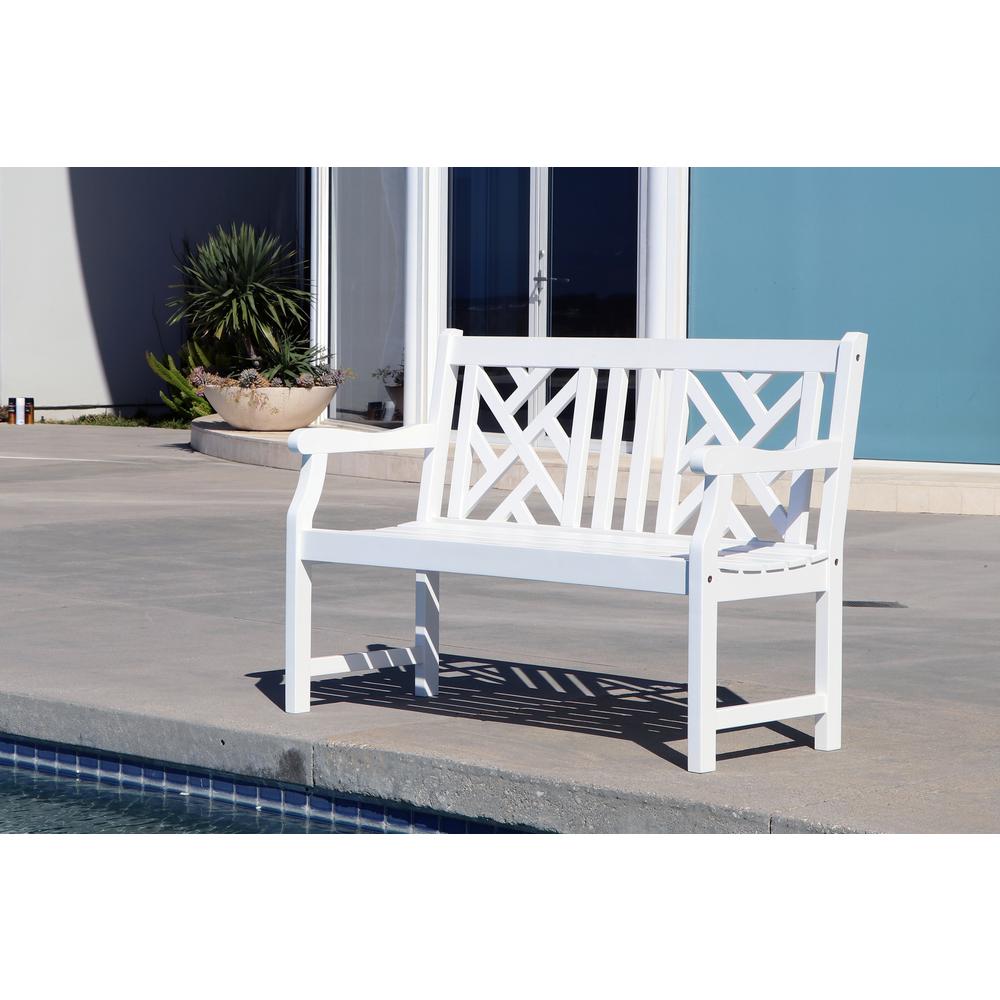 Vifah Bradley 4 Ft Patio Bench V1631 The Home Depot