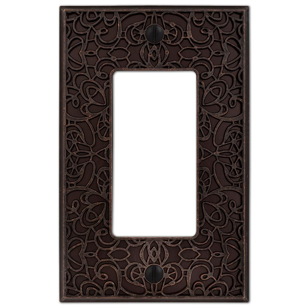 Amerelle Momfort 1Decora Wall Plate, Aged Bronze73RDB The Home Depot