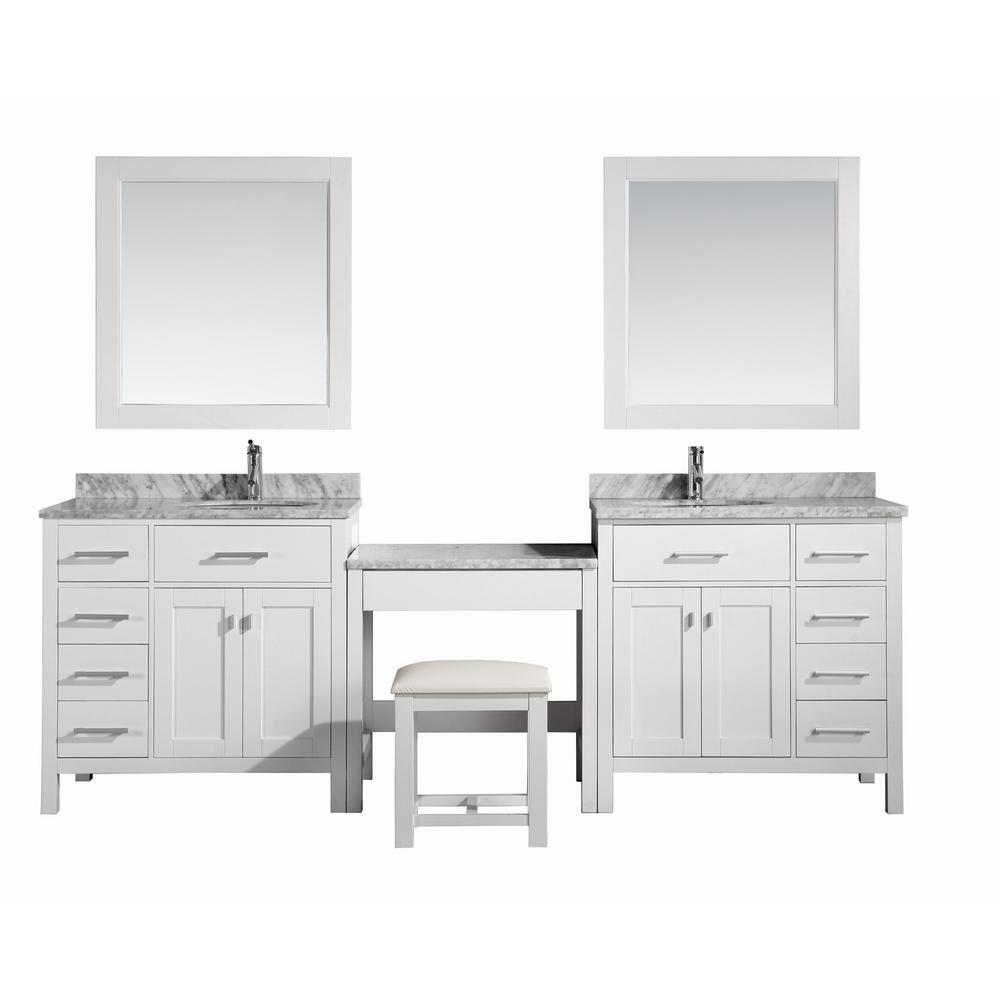 36 Inch Vanities Double Sink Bathroom Vanities Bath The Home Depot