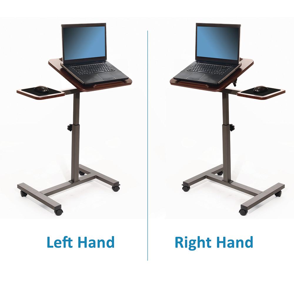 Seville Classics Airlift Walnut Tilting Laptop Computer Desk