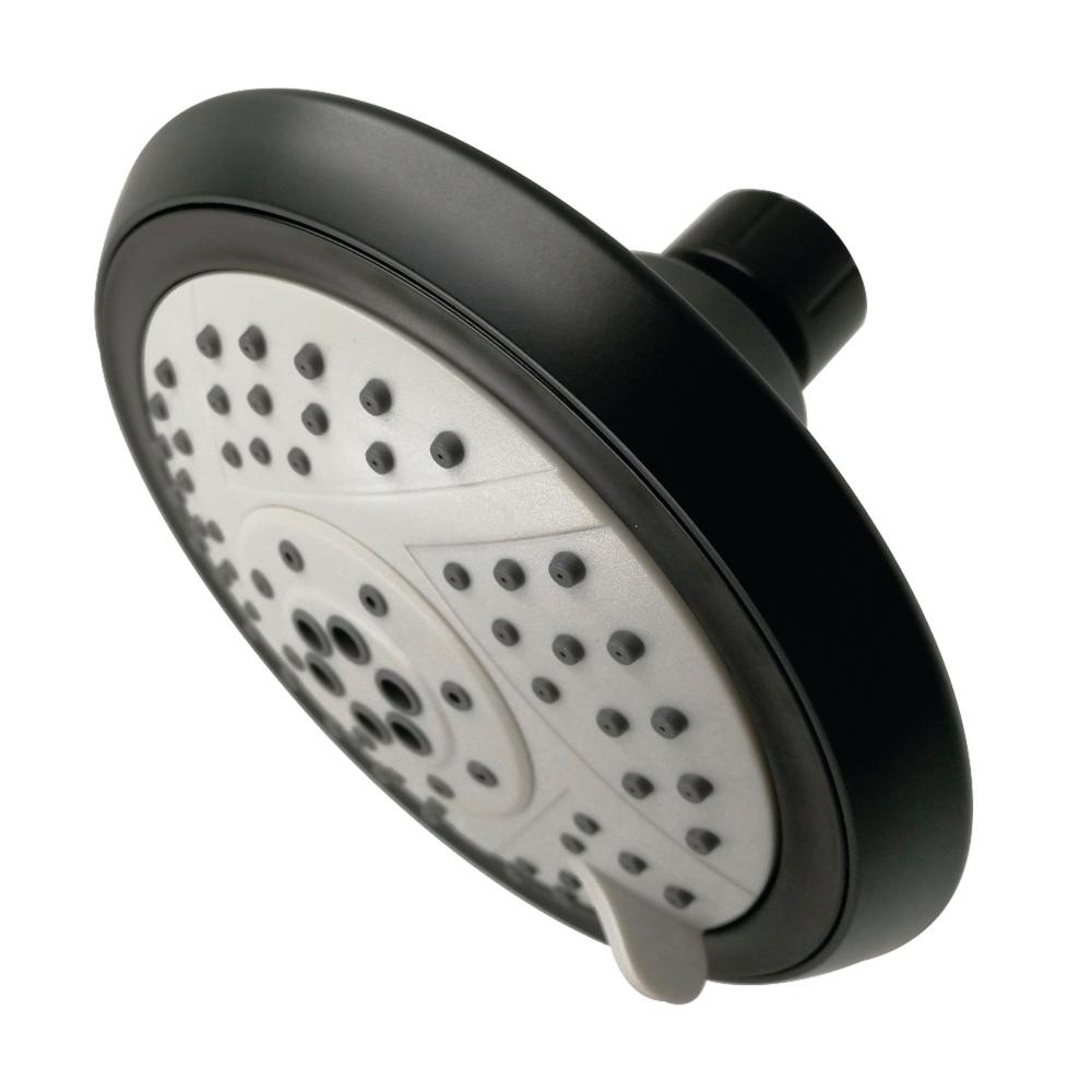 Kingston Brass Vilbosch 5Spray 5 in. Showerhead in Matte BlackHKX1540