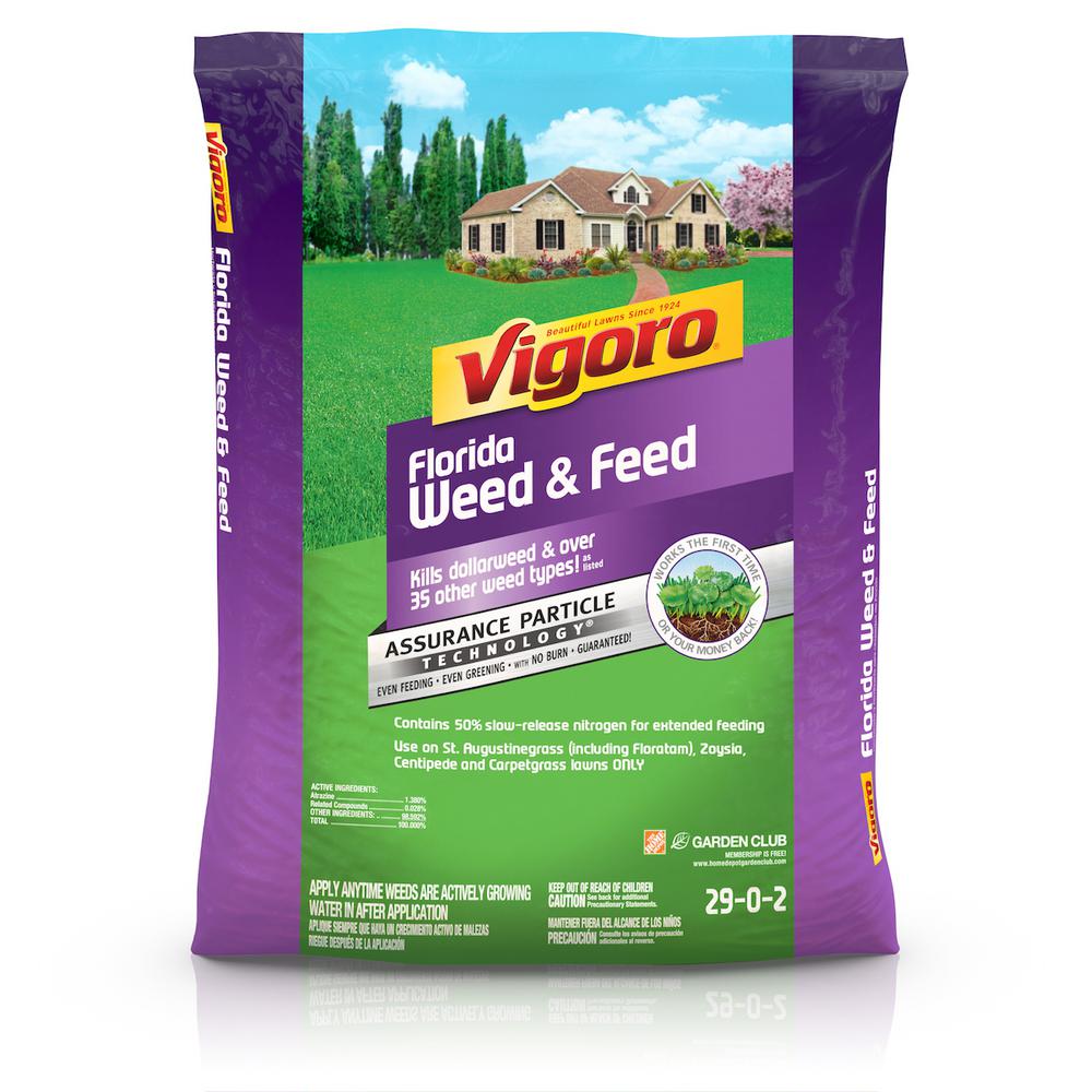 Vigoro 16 Lb. 5,000 Sq. Ft. Florida Weed And Feed-22560-1 - The Home Depot