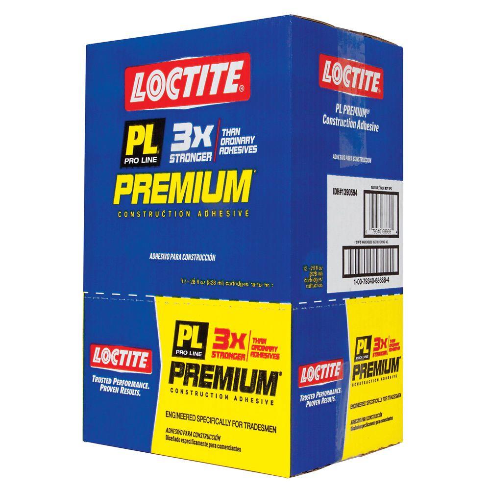 Loctite PL Premium 28 fl. oz. Polyurethane Construction Adhesive (12-Pack) by Loctite