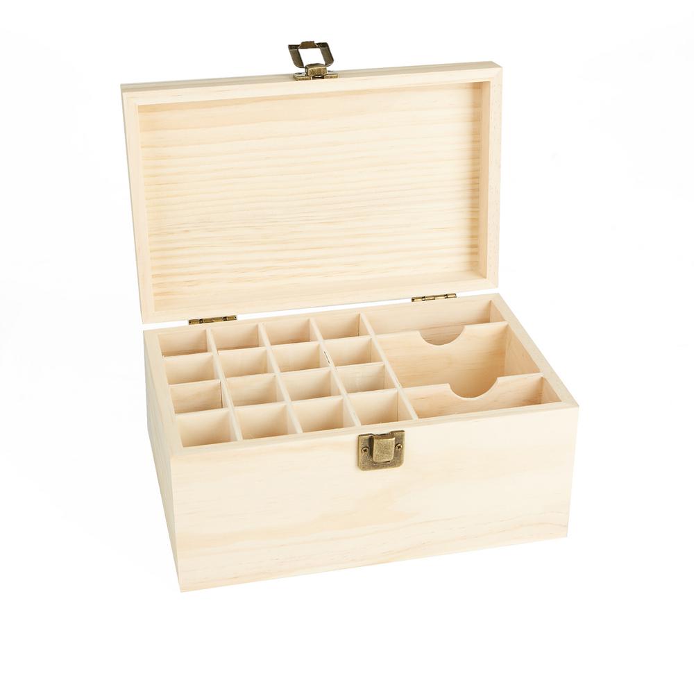 Mind Reader 19 Capacity Brown Essential Oil Storage Box 19oiless Brn 19 Capacity Brown Essential Oil Storage Box