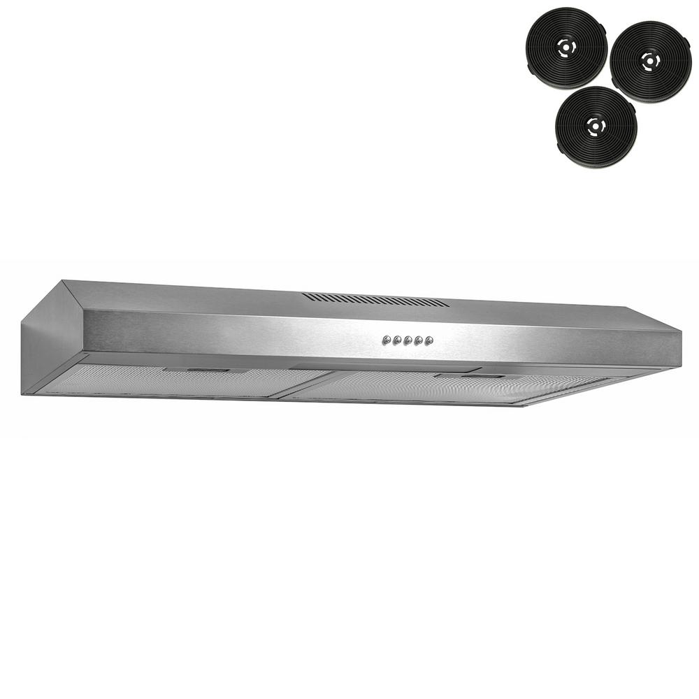 AKDY 24 In 58 CFM Convertible Under Cabinet Range Hood In Stainless   Stainless Steel Akdy Under Cabinet Range Hoods Rh0333 64 1000 