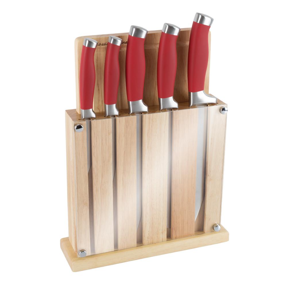 Trademark 7Piece Cutting Board Knife SetM030218 The Home Depot
