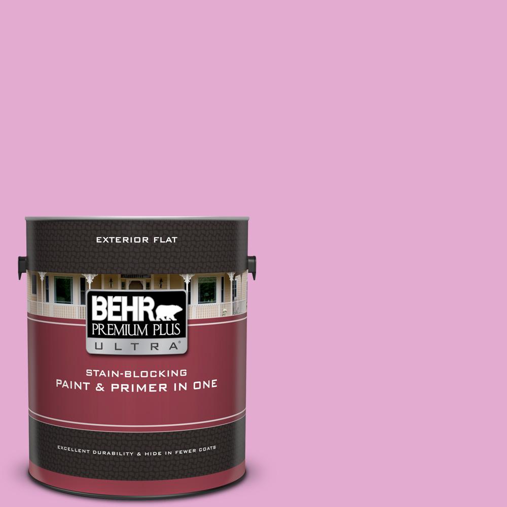Behr Premium Plus Ultra 1 Gal 680a 3 Pink Bliss Flat Exterior 680a 3 Pink Bliss Flat Exterior Paint