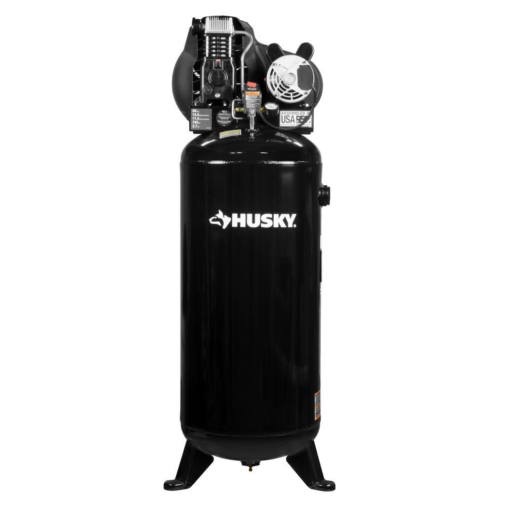 Husky 60 Gal. Stationary Electric Air Compressor-C602H - The Home Depot