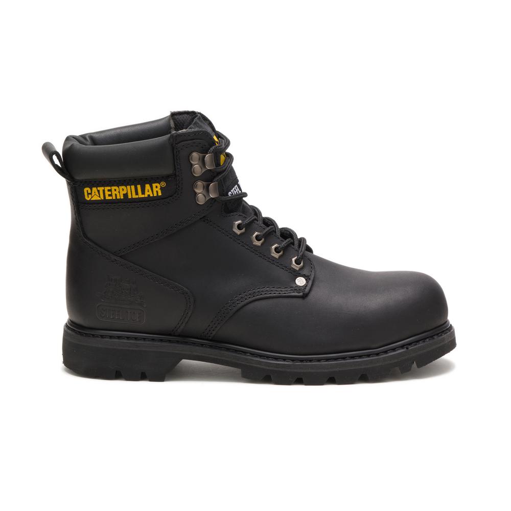 Size 14W Black Steel Toe Boots-P89135 