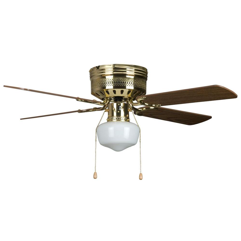 Radionic Hi Tech Palilly 42 In Polished Brass Ceiling Fan With