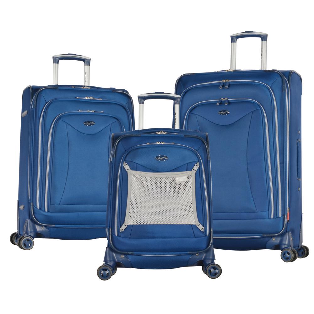 Olympia USA Luxe II Navy 3-Piece Expandable Spinner Set, Blue was $548.0 now $164.4 (70.0% off)