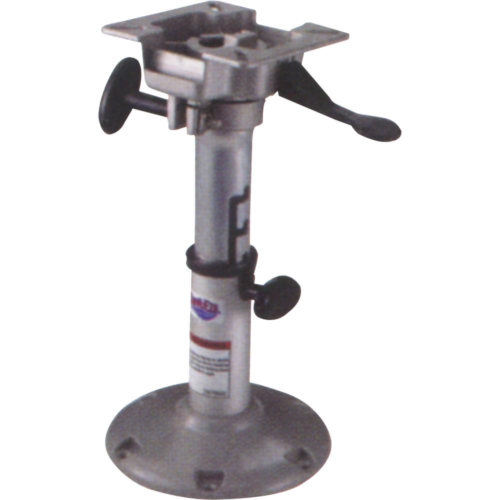 Attwood Lakesport 238 Series Seat Pedestal With Seat Mount Manually Adjustable 12 5 In 15 5 In J Slot