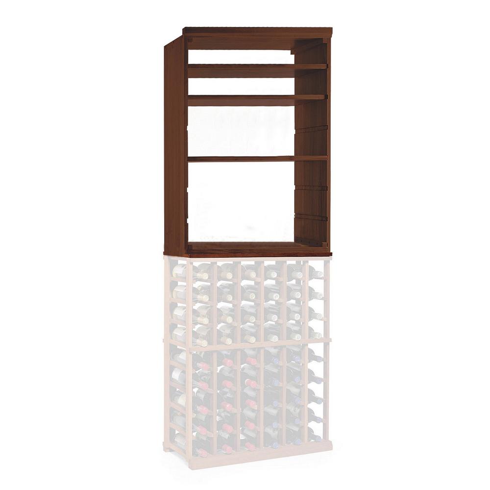 Wine Enthusiast N Finity Wine Rack Kit Mahogany Hutch With Shelves