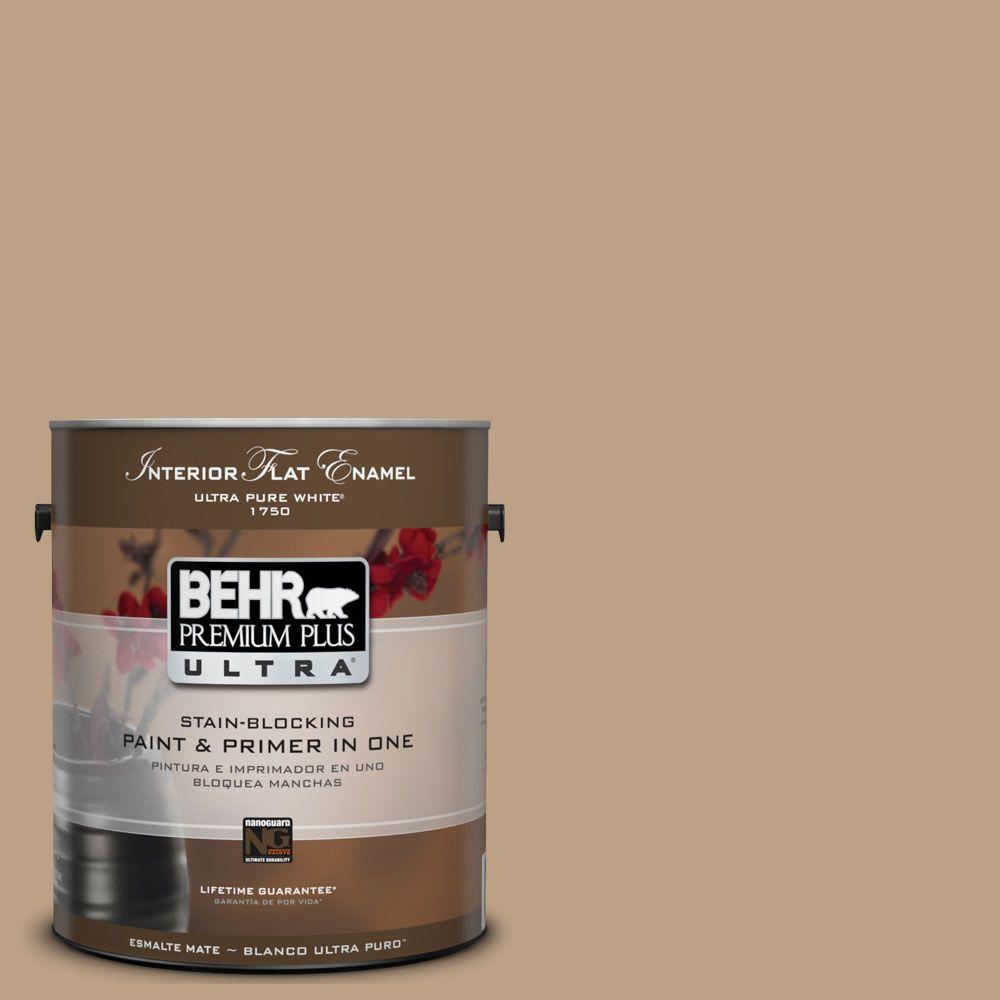 Behr Premium Plus Ultra Gal Ul Basketry Matte Interior Paint And Primer In One