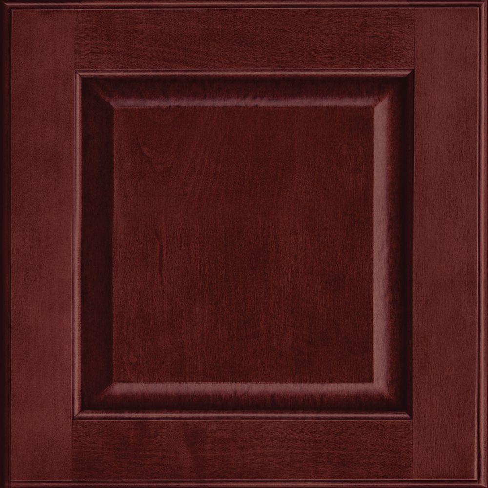 Kraftmaid 15x15 In Cabinet Door Sample In Fox Hill Maple Square In Cabernet Rdcds Hd Ab9m4 Ctm The Home Depot