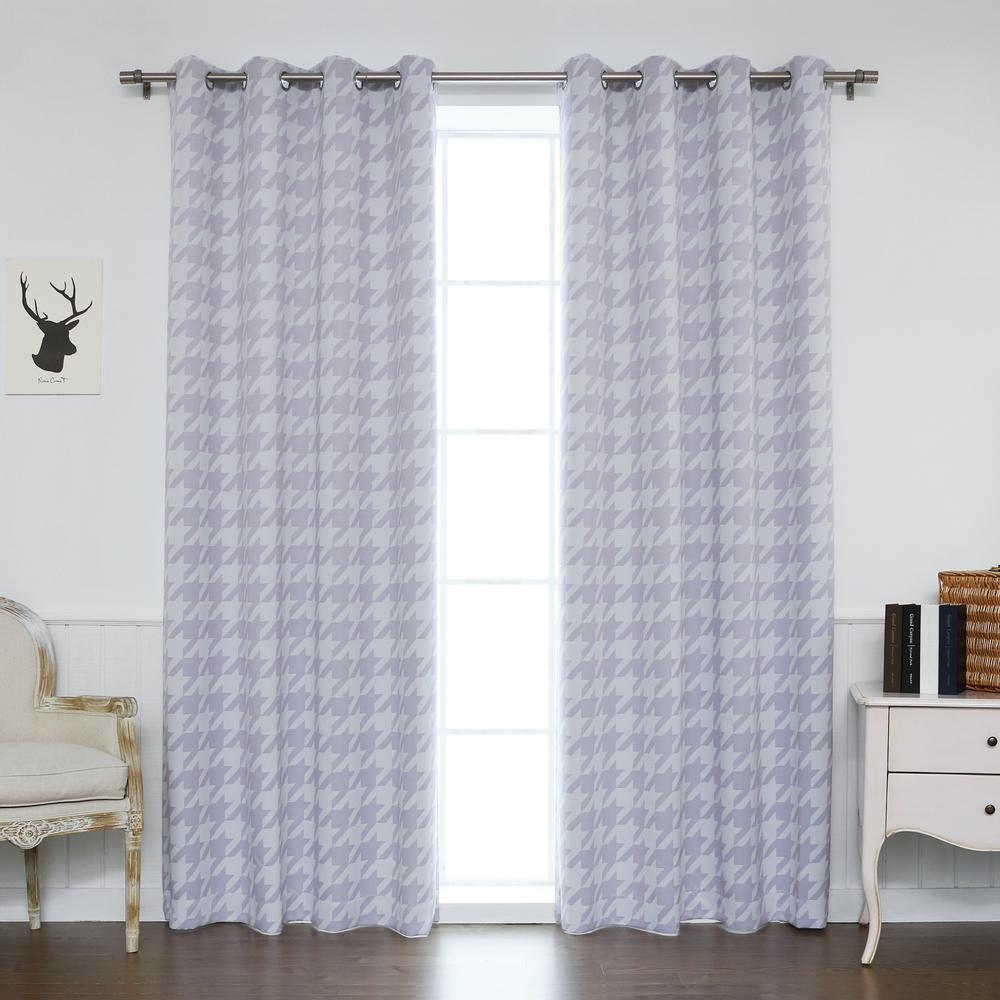 Checkered Purple Curtains Drapes Window Treatments The