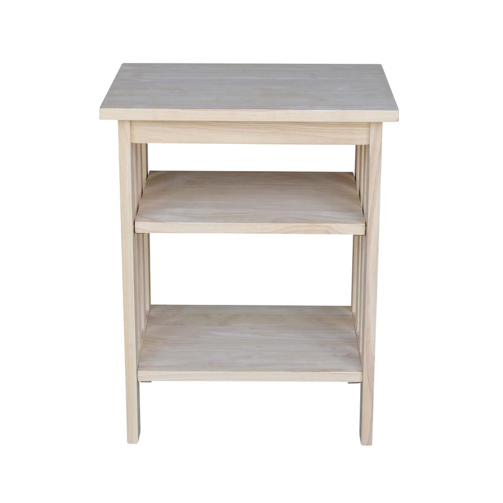 International Concepts Unfinished End TableOT601 The Home Depot