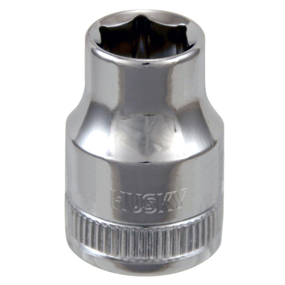 Husky 3/8 in. Drive 11 mm 6-Point Metric Standard Socket-H3D6P11MM ...