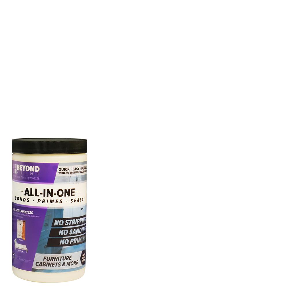 Beyond Paint 1 Qt Bright White Furniture Cabinetore Multi Beyond Paint 1 Qt Bright White Furniture Cabinetore Multi Surface All In One Refinishing Bp12 The Home Depot