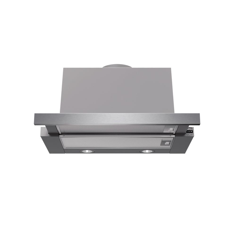 Bosch 500 Series 24 In Pull Out Range Hood With Lights Stainless Pull Out Range Hood With Lights In Stainless Steel