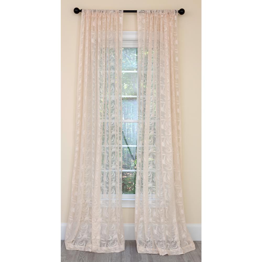 Champagne Sheer Curtains Curtains Drapes The Home Depot