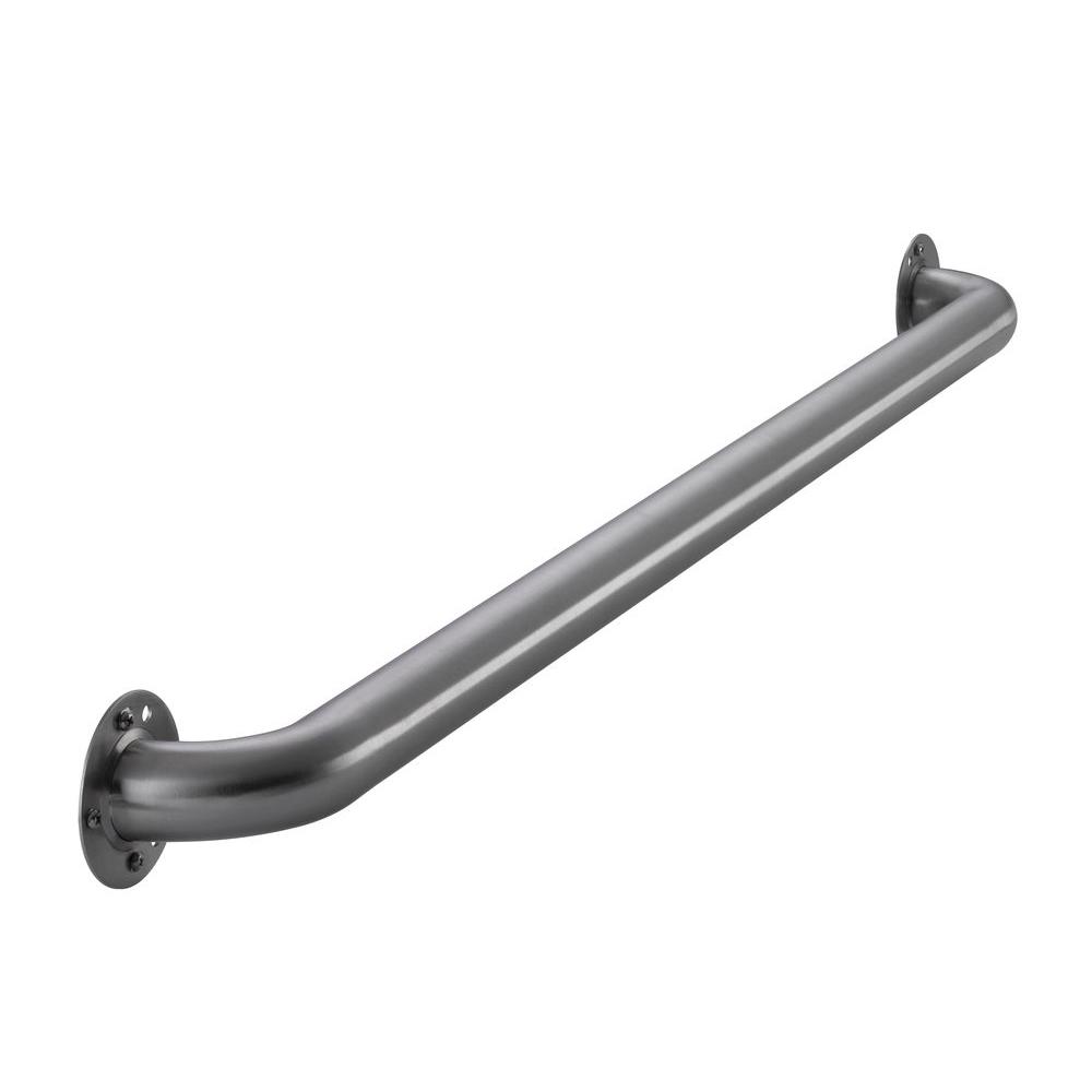 Glacier Bay 36 in. x 1-1/2 in. Exposed Screw Grab Bar in Brushed Stainless Steel Grab Bars Home Depot
