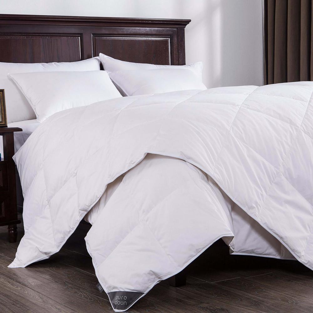 Puredown Light Warmth White Full Queen Down Comforter Pd Dc15016 F