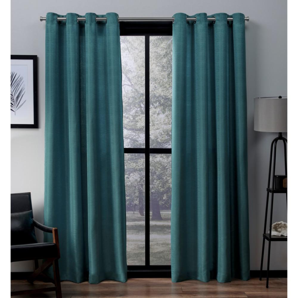 Virenze 54 In W X 84 L Faux Silk Grommet Top Curtain Panel Internet 303958077 Virenze 54 In W X 84 L Faux Silk Grommet Top Curtain Panel