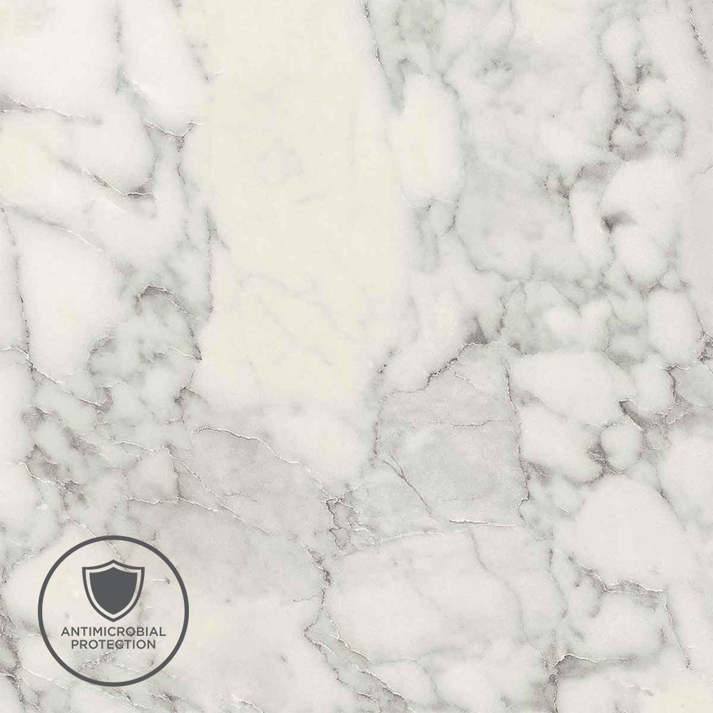 Wilsonart 3 in. x 5 in. Laminate Countertop Sample in Marmo Bianco with Premium Textured Gloss