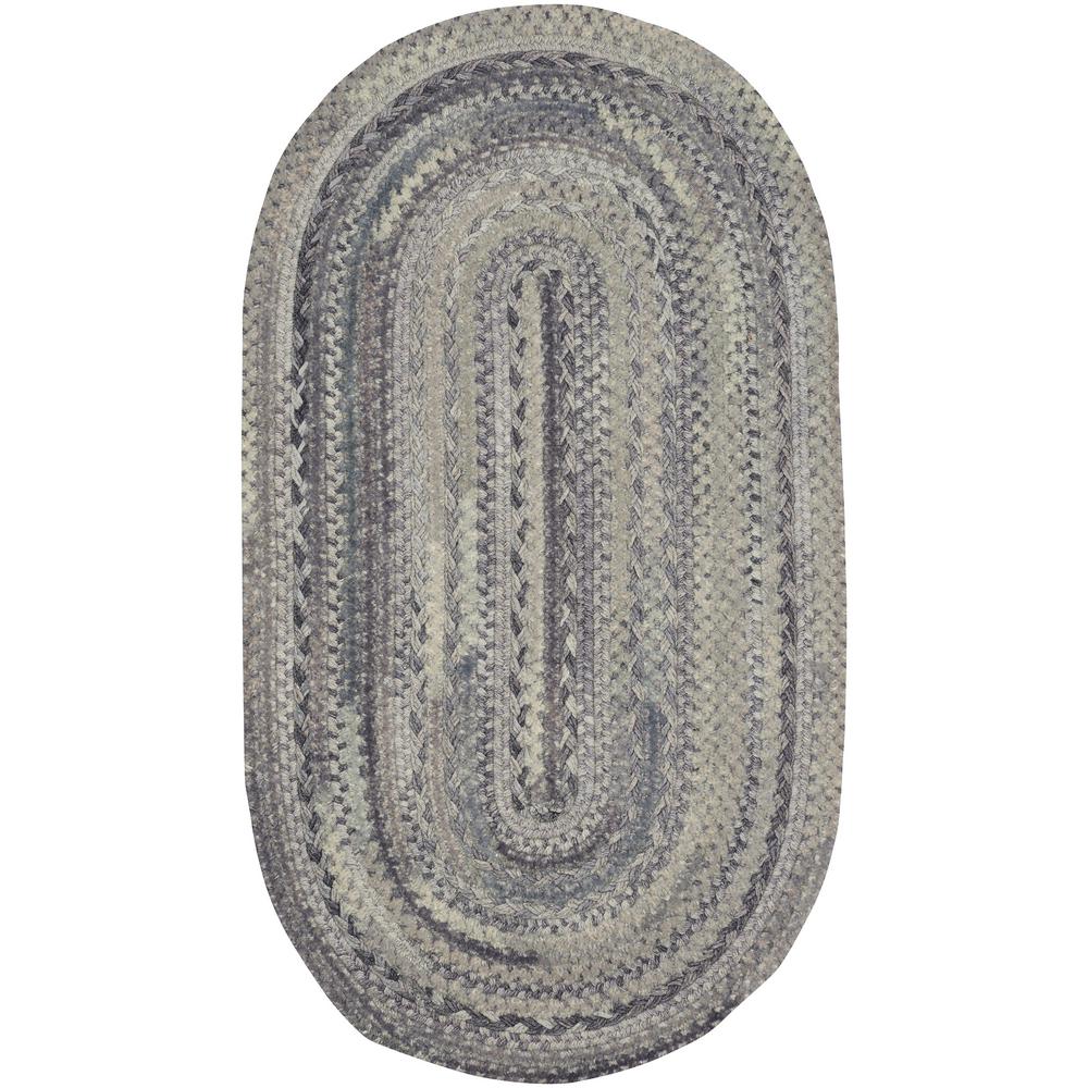 Gray 5 X 8 Braided Area Rugs The Home Depot Harborview Cinder 5 Ft X 8 Oval Area Rug