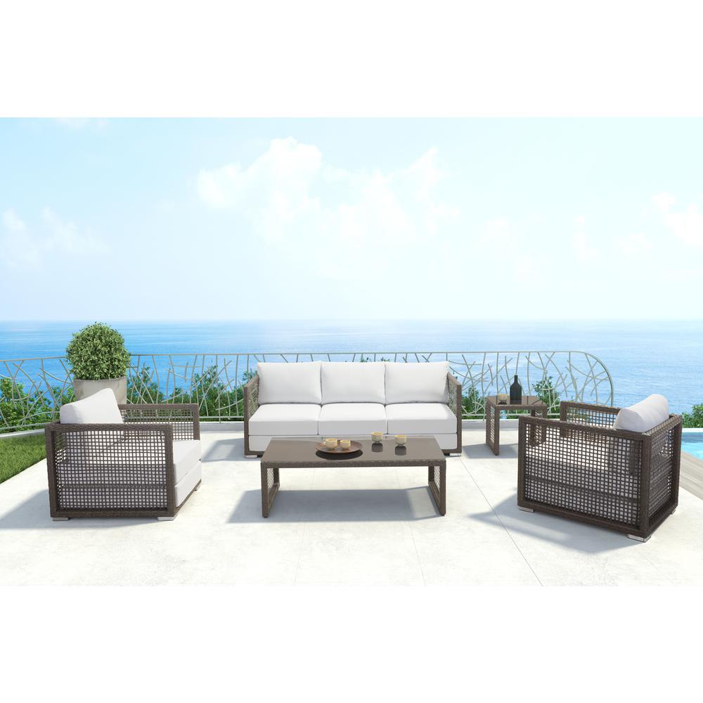 Zuo Coronado Rectangular Cocoa Patio Coffee Table 703825 The Zuo Coronado Rectangular Cocoa Patio