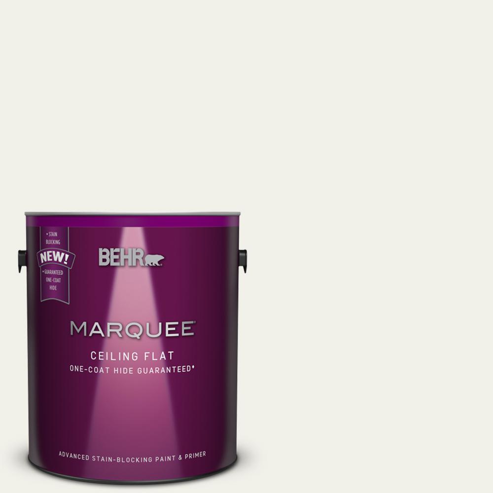 Behr Marquee 1 Gal White Ceiling Flat Interior Paint And Primer In One