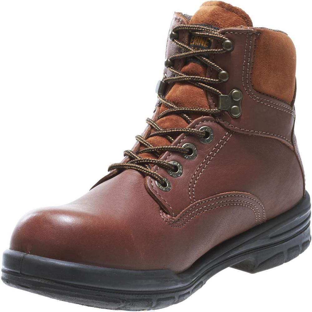 Wolverine Men S Durashock Sr Work Boots Soft Toe Brown Size 10 M W 10 0m The Home Depot