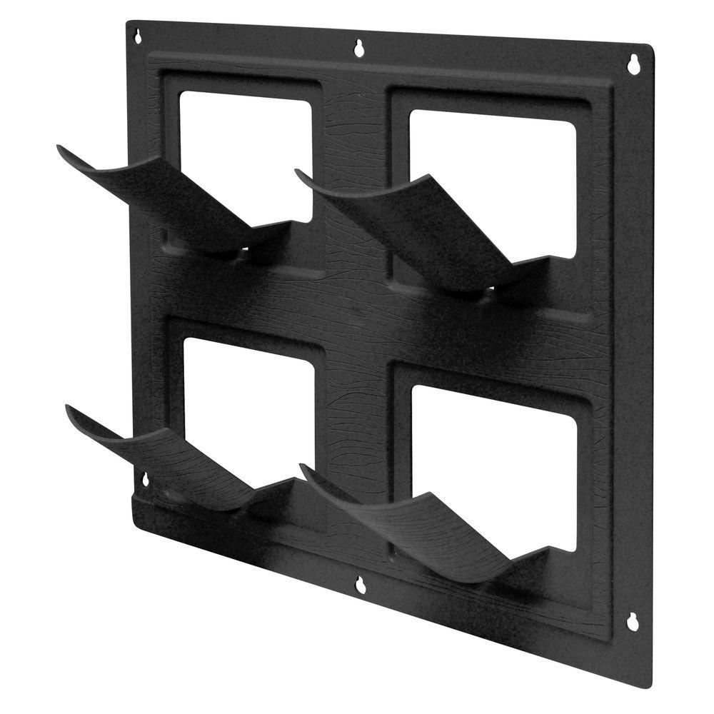 Emsco Wallflowers 17 In Square Resin Living Wall Hanging Flower Square Resin Living Wall Hanging Flower Planter In Black 4