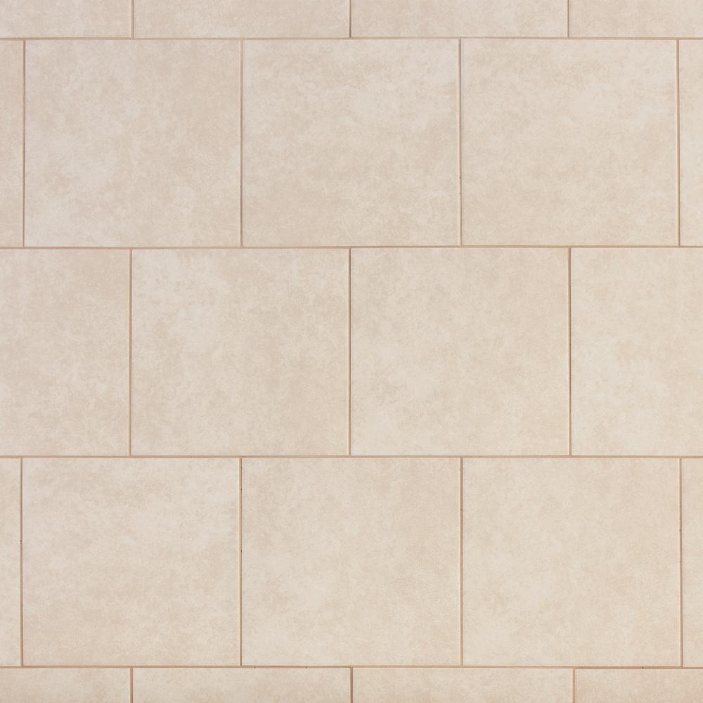 Trafficmaster Laguna Bay 12 In X 12 In Cream Ceramic Floor And