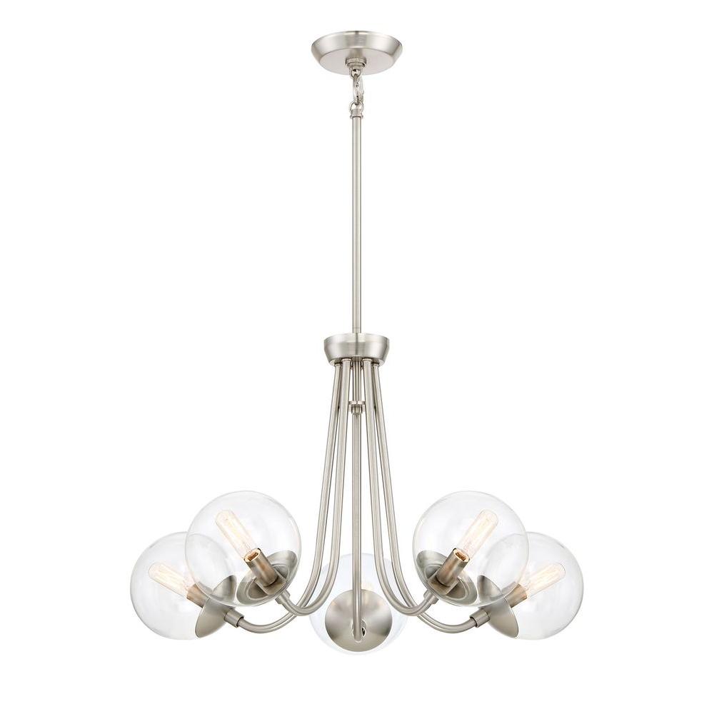  Home  Decorators  Collection  5 Light Brushed Nickel 