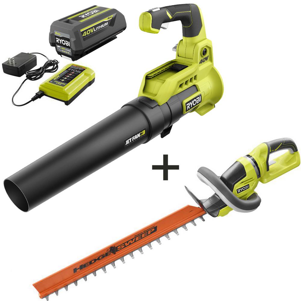 home depot ryobi 40v hedge trimmer