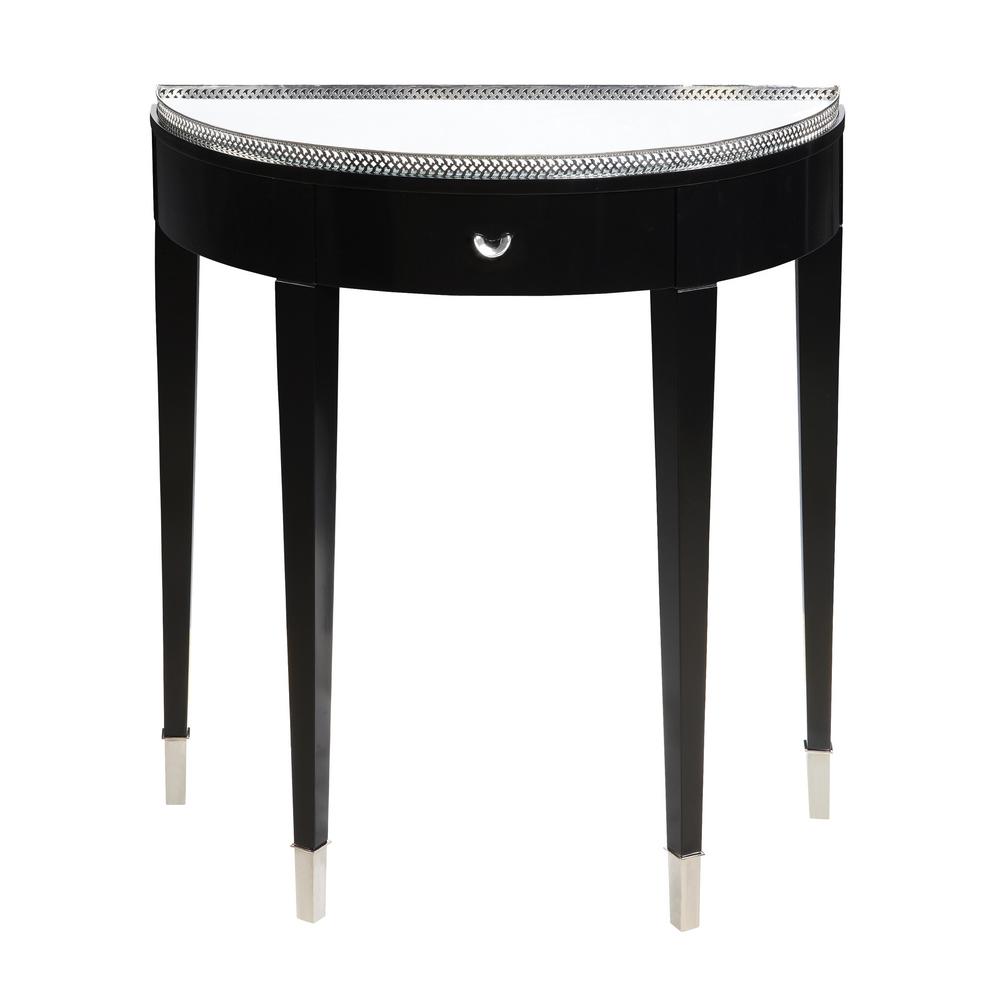 Titan Lighting Black Tie Chrome And Black Hall Table Tn 892347