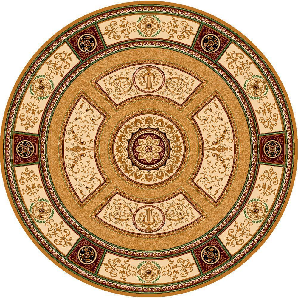 Home Dynamix Empire Gold 5 ft. Indoor Round Area Rug6RER8307151